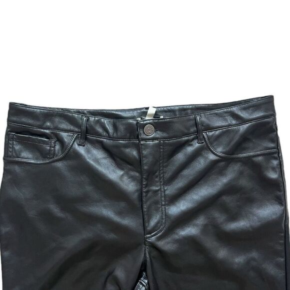 NWT Joie Women's Limited Edition Straight Leg Style Faux Leather Pants - Sz 16 $ - Picture 3 of 5